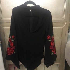 Sexy body suit black